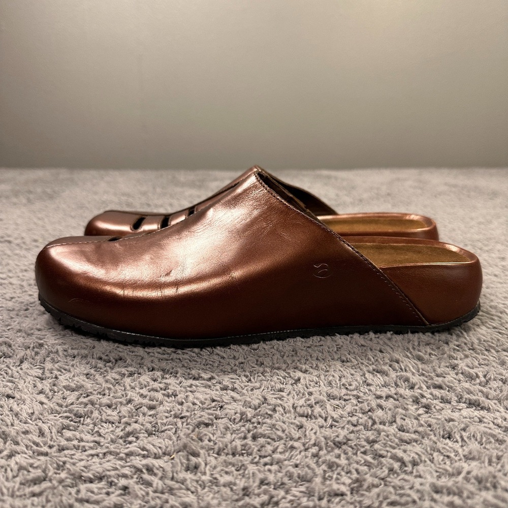 Aravon Shoes Womens 10 AA Bronze Slip On‎ Clogs Comfort Casual Walking Cutout - Picture 5 of 10